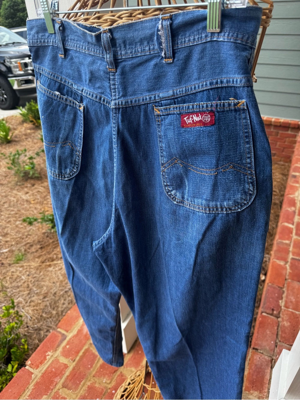 Vintage 70s Tuf-Nut Carpenter Work Jeans 31x25 Sanforized USA